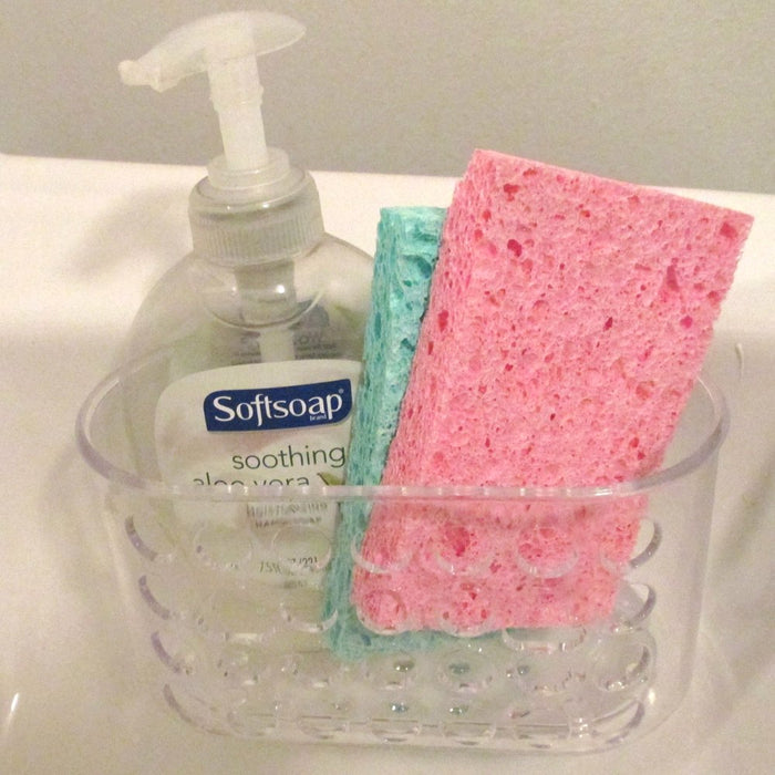 1 Shower Caddy Bath Bathroom Organizer Storage Basket Soap Holder Suction Cups