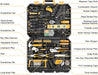 228 Piece Socket Wrench Auto Repair Tool Combination Package Mixed Tool Set Hand Tool Kit with Plastic Toolbox Storage Case
