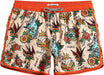 Mens Boys Short 80S 90S Vintage Swim Trunks with Mesh Lining Quick Dry Swim Suits Board Shorts