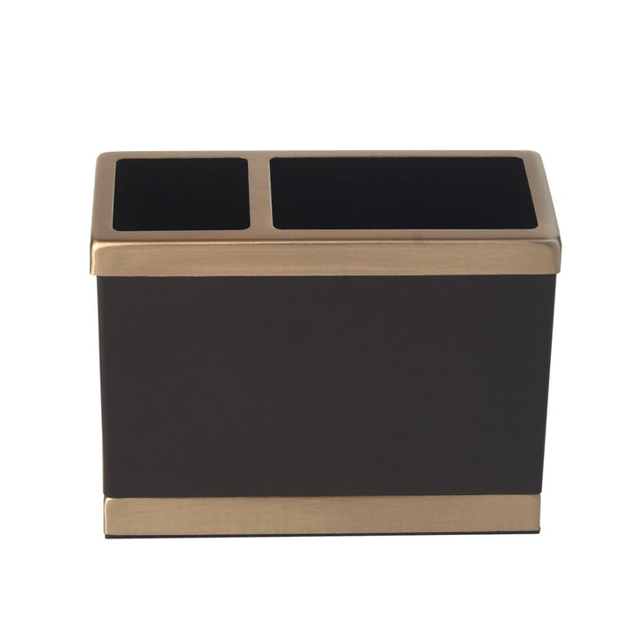 Better Homes & Gardens Two-Tone Metal Toothbrush Holder, Bronze