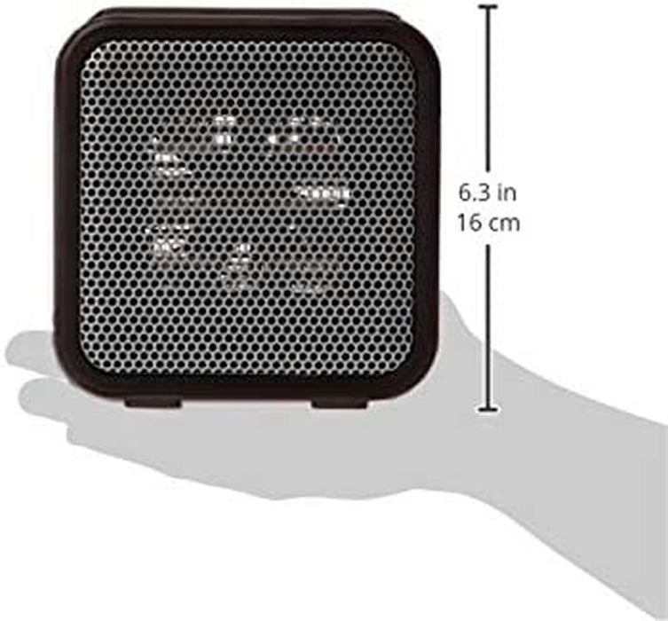 500-Watt Ceramic Small Space Personal Mini Heater - Black