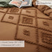 Oli Anderson Duvet Cover Queen Size, 3 Pieces Boho Tufted Bedding Set for All Seasons, Soft and Embroidery Shabby Chic Duvet Covers Set with Zipper Closure (Pumpkin, Queen, 90’’ X 90’’)