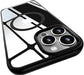 Magnetic Case for Iphone 14 Pro Max Case [Mil-Grade Drop Tested & Compatible with Magsafe] Translucent Matte Back with Aluminum Alloy Keys, Anti-Fingerprint Anti-Scratch 6.7 Inch, Black