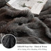 3 Piece Faux Fur Comforter Cover Set, Furry Plush Duvet Cover Set, Luxury Ultra Soft Velvet Fuzzy Fluffy Bedding Set, Shaggy Duvet Cover with 2 Pillow Shams, Zipper Closure, Queen Size, Dark Gray