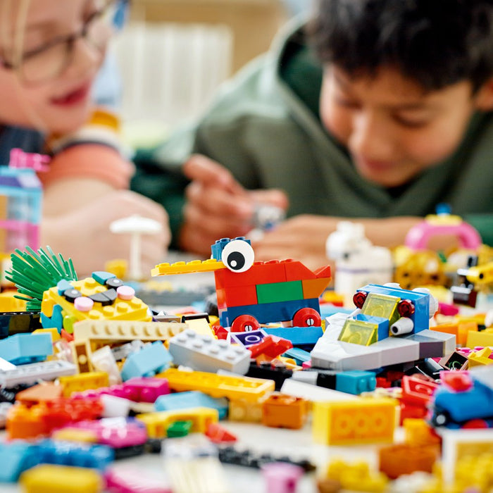 LEGO Classic 90 Years of Play Building Set with 15 Mini Builds 11021