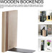 Office Decor Wood Bookends Wood Book Ends for Home Rustic Bookend Desktop Book Stopper Desktop Organizer for Home Office Office Bookshelf