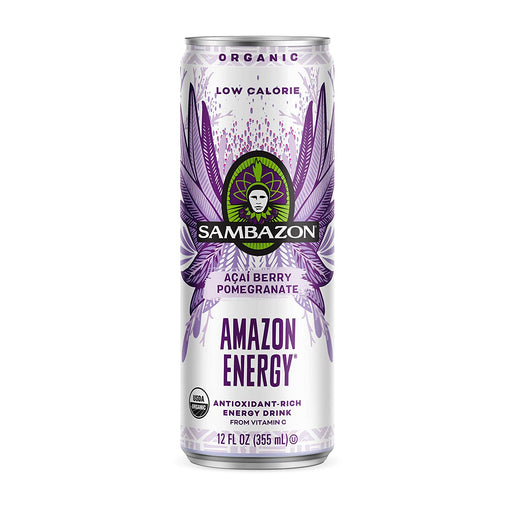 Amazon Energy Drink, Low Calorie Acai Berry and Pomegranate, 12 Fl Oz (Pack of 12)