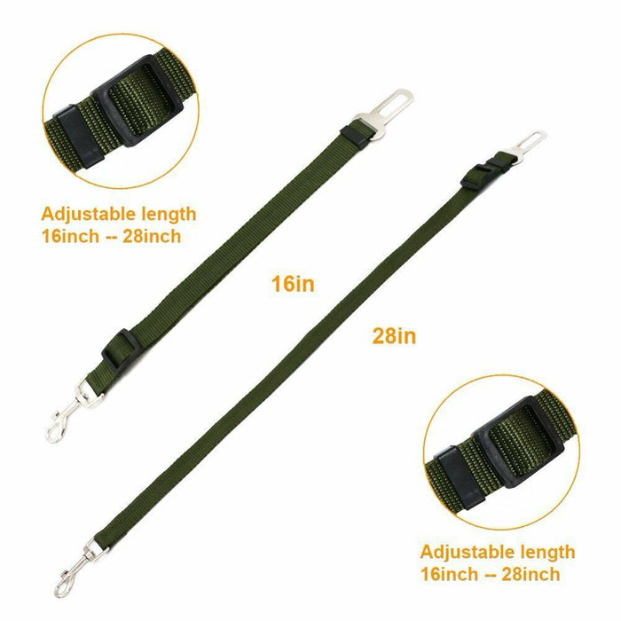 3 PCS Adjustable Pet Dog Cat Car Seat Belt Safety Leads Vehicle Seatbelt Harness