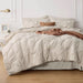 Bedsure Full Size Comforter Sets - Bedding Sets Full 7 Pieces, Bed in a Bag Beige Bed Sets with Comforters, Sheets, Pillowcases & Shams,Adult & Kids Bedding