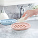 2Pcs Soap Dish for Shower Soap Box, Soap Saver Case Holder with Drain for Bathroom Counter, Shower, Kitchen, Keep Soap Dry and Clean, BLUE