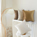 Throw Pillow Covers 18X18 Set of 4 Decorative Pillow Covers Soft Velvet Pillow Covers Couch Pillows for Living Room Sofa Car Home Decor (Brown/Beige)
