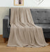 Cotton Waffle Blanket 300 GSM (Khaki - 90X108 Inches) Soft Lightweight Breathable Bed Blanket King Size Layering Any Bed for All Season