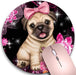 Round Mouse Pad,Black Cat Non-Slip Rubber Circular Mouse Pads Customized Designed for Home and Office,7.9 X 7.9Inch