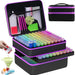 Diamond Painting Storage Containers, 60 Slots Diamond Painting Accessories Shockproof Jars for Jewelry Beads Rings Charms Glitter Rhinestones