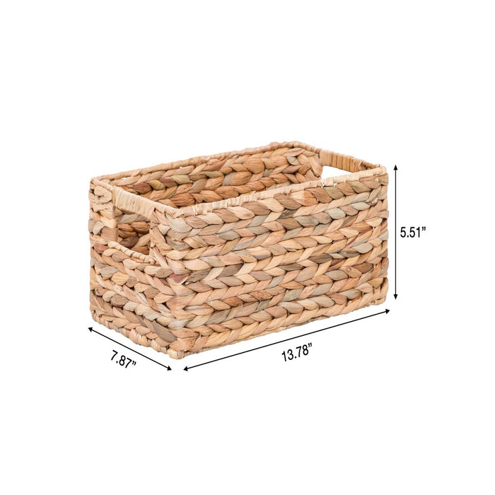 Better Homes & Gardens Woven Natural Water Hyacinth Organizational Basket Set of 3