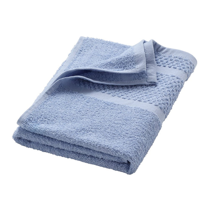 Mainstays 10 Piece Solid Dyed Cotton Bath Towel Set, Office Blue