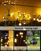 Solar Garden Lights-New Upgraded 4 Pack 8 LED Solar Powered Firefly Lights 4 Pack Solar Firefly Lights Outdoor Waterproof Vibrant Garden Lights for Patio Pathway Decoration, Warm