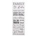 Family Rules Canvas Wall Decor 9" X 24"