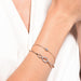 Infinity Twist Jewelry Collection, Bracelets & Necklaces, Rhodium & Rose Gold Tone Finish, Clear Crystals