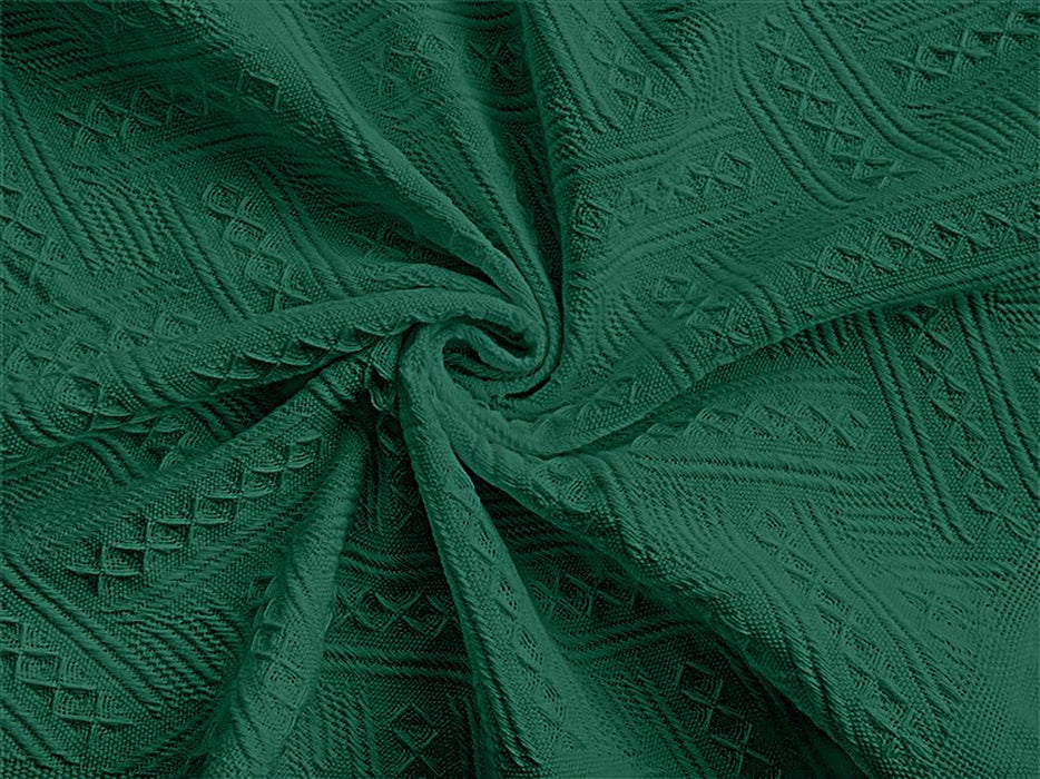 Cotton Geometrical Sofa Cover, Sectional Couch Covers for 1 Cushion Couch Couch Cover Living Room Throws Blankets Sofa Slipcovers, Furniture Protector for Pets (Medium, 71" X 91", Green)