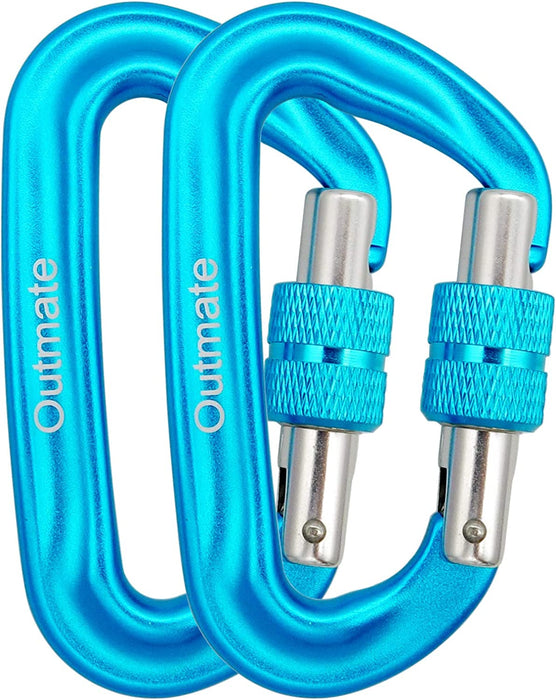 Hammock Carabiner Clip,12Kn 7075 Aluminium Alloy Carabiners,Heavy Duty Clips 2645Lbs/1200Kg,Perfect Gear for Hammocks Camping Hiking Keyring and Utility