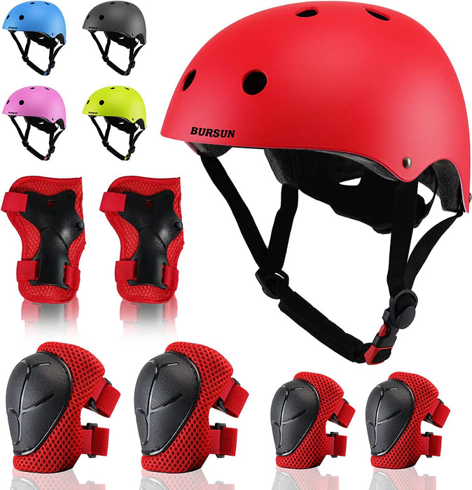 Kids Bike Helmet Ventilation & Adjustable Toddler Helmet for Ages 3-8 Kids Boys Girls Multi-Sport Helmet for Bicycle Skate Scooter, 5 Colors