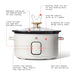 Beautiful 6QT Programmable Slow Cooker, White Icing by Drew Barrymore
