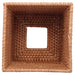 Square Rattan Tissue Box Cover, Hand Woven Wicker Tissue Holder, 5.7 X 5.7 X 5.7 Inches, Wood Color