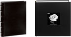 Pioneer Sewn Bonded Leather Bookbound Bi-Directional Photo Album, Holds 300 4X6" Photos, 3 per Page. Color: Black.