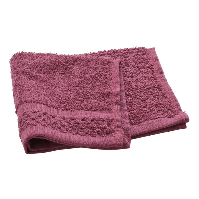 Mainstays Value 10-Piece Cotton Towel Set with Upgraded Softness & Durability, Raspberry