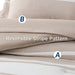 Bedsure Bed in a Bag Full Size 7-Piece Khaki White Striped Bedding Comforter Sets All Season Bed Set, 2 Pillow Shams, Flat Sheet, Fitted Sheet and 2 Pillowcases