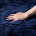 Ashler Faux Fur Rug, Fluffy Shaggy Area Rug Ultra Soft 2 X 6 Feet Sheepskin Fur Rug, Navy Blue Fuzzy Rug Machine Washable Shag Rug, Nursery Decor Throw Rugs for Bedroom, Kids Room, Living Room