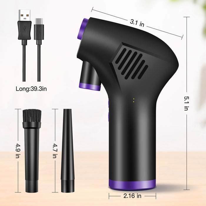 Wireless Air Duster for Computer Cleaning 15000Mah /6000Mah USB-C Air Blower, Handheld Home Duster Cleaner for Laptop Car Clean