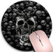 Round Mouse Pad,Black Cat Non-Slip Rubber Circular Mouse Pads Customized Designed for Home and Office,7.9 X 7.9Inch