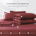 Full Size 7 Pieces Bed in a Bag Bedding Set - Lightweight Red Comforter Set, All Season Ultra Soft down Alternative Bedding Comforter Set with Comforter, Pillowcases, Flat Sheet, Fitted Sheet
