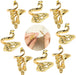 8 Pcs Adjustable Knitting Crochet Loop Ring, Braided Knitting Ring Yarn Guide Finger Holder for Mother Grandma Thanksgiving Presents