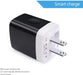 Wall Charger,Charging Blocks,Usb Charger Adapter,3.1A/3Pack Muti Port Fast Charge Station Power Charge Base Plug,Black
