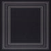 Indoor Bordered Area Rugs, Non Slip Rubber Backing Modern Living Room Area Rug, Black, 5'X7'