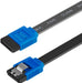 SATA Cable III, 3 Pack SATA Cable III 6Gbps Straight HDD SDD Data Cable with Locking Latch 18 Inch Compatible for SATA HDD, SSD, CD Driver, CD Writer - Black