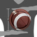 Football Paper Dinner Plates, 9In, 8Ct