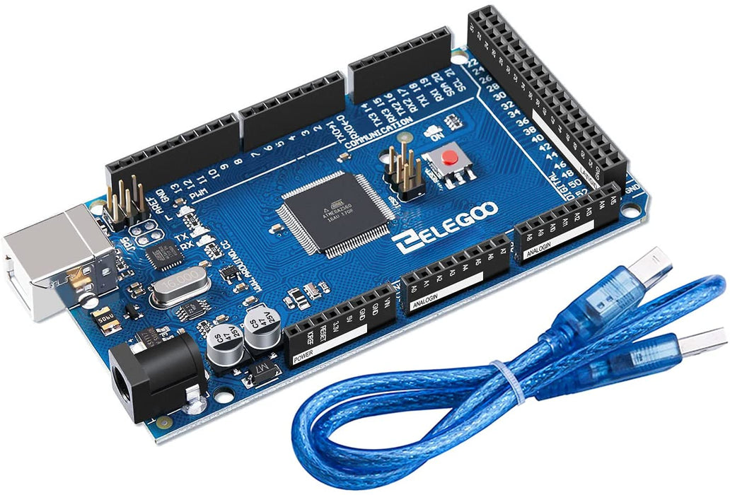 MEGA R3 Board Atmega 2560 + USB Cable Compatible with Arduino IDE Projects Rohs Compliant