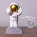 Astronaut Bookends - Book Ends to Hold Books - Space Decor Bookends for Kids Rooms - Bookends for Heavy Books - Unique Book Holders with Anti-Slip Base (Gold)