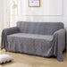 Cotton Geometrical Sofa Cover, Sectional Couch Covers for 3 Cushion Couch Couch Cover Living Room Throws Blankets Sofa Slipcovers, Furniture Protector for Pets (Xx-Large, 71" X 134", Grey)