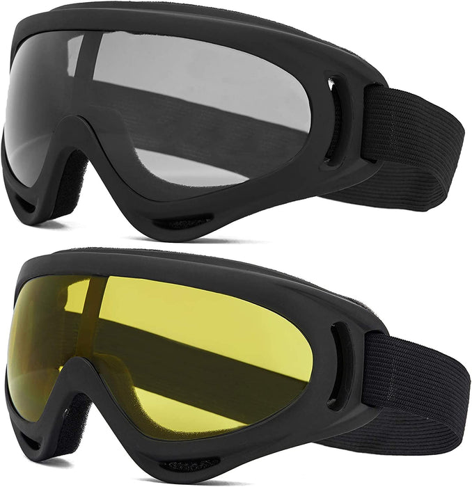 2 Pack Ski Goggles Snowboard Goggles for Men Women & Youth, Snow Goggle