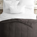 Chocolate All Season Alternative down Solid Comforter, Full/Queen, by Noble Linens