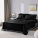 Queen Seersucker Comforter Set with Sheets Black Bed in a Bag 7-Pieces All Season Bedding Sets with Comforter, Pillow Sham, Flat Sheet, Fitted Sheet, Pillowcase