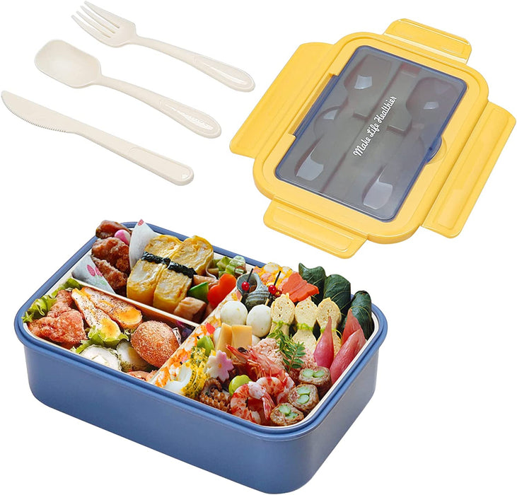 Bento Boxes for Adults - 1400 ML Bento Lunch Box for Kids Children with Spoon & Fork, Lunch Containers Durable with Compartments Sauce Container for On-The-Go Meal, Food-Safe Materials (Pink)