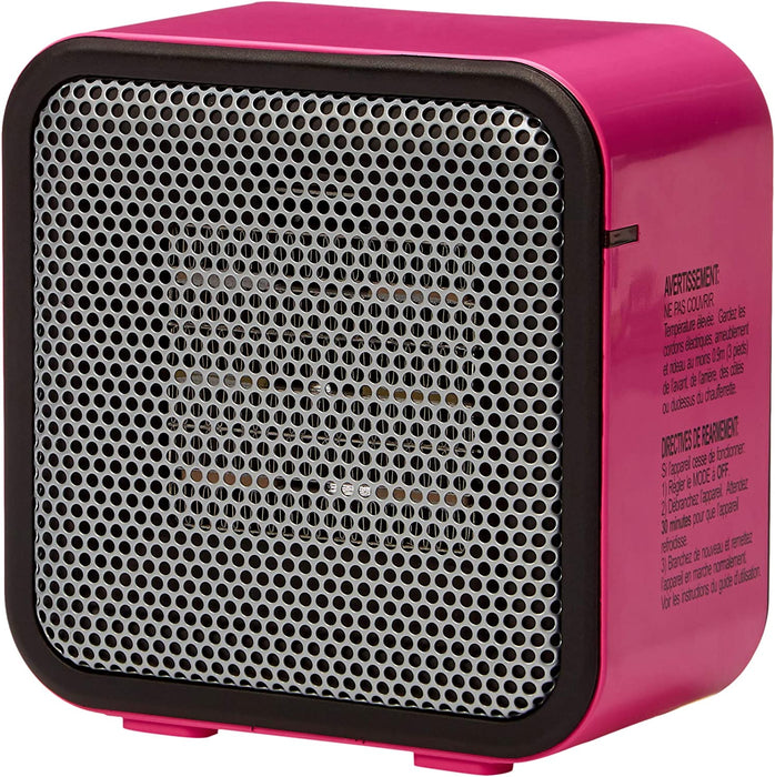 500-Watt Ceramic Small Space Personal Mini Heater - Black