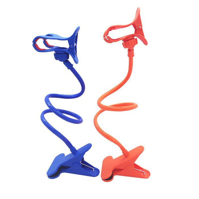 Phone Holder Bed Gooseneck Mount - Flexible Arm 361 Mount Clip Bracket Clamp Stand for Smartphones