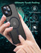 Magnetic Case for Iphone 14 Pro Max Case [Mil-Grade Drop Tested & Compatible with Magsafe] Translucent Matte Back with Aluminum Alloy Keys, Anti-Fingerprint Anti-Scratch 6.7 Inch, Black